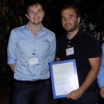 Best Paper Author Jean-Eudes Ranvier awarded by Nic Lane